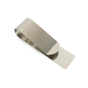 Steel Sun Visor Clip Car Interior Accessory, Silver Matte (60mm) Leather craft tools MLT-P0000CMS