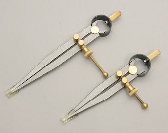 Brass wheel Dividers, Compass for leather divide. Leather Craft Tool -MLT- P0000DGX