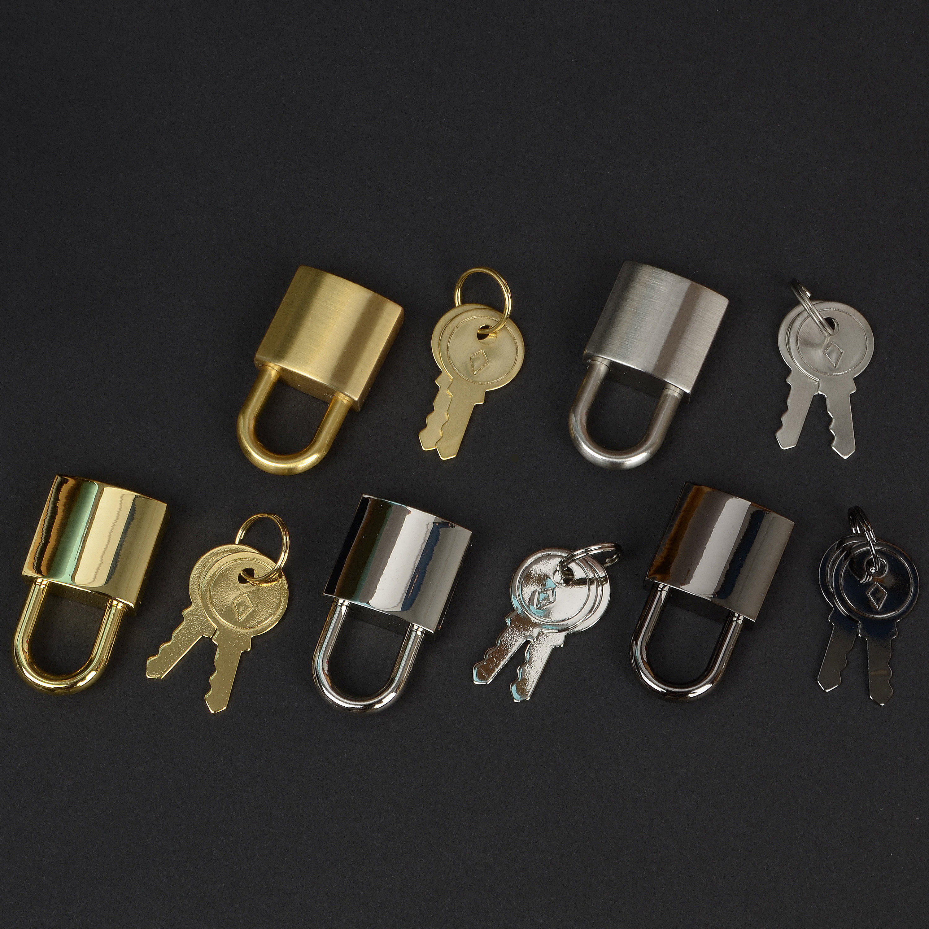 Mini Padlock With Key: Gold, Silver, Black Zinc Alloy Lock - Etsy