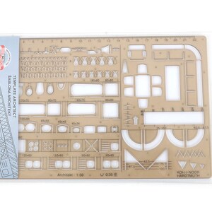 Architect Templet. 1 in 1Ruler, Round Ruler tool,use drawing tools,Leather craft tools MLT-P0000CDT