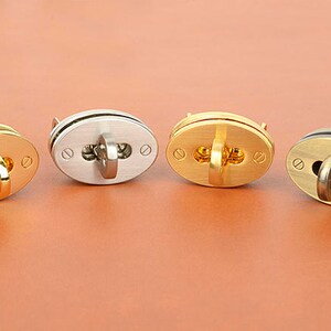 Round Twist Mini Lock Closure ver.4,Turn Lock / Slide Lock,suitcase buckle,Bag Making Suppliers Leather craft tools MLT-P0000BUC