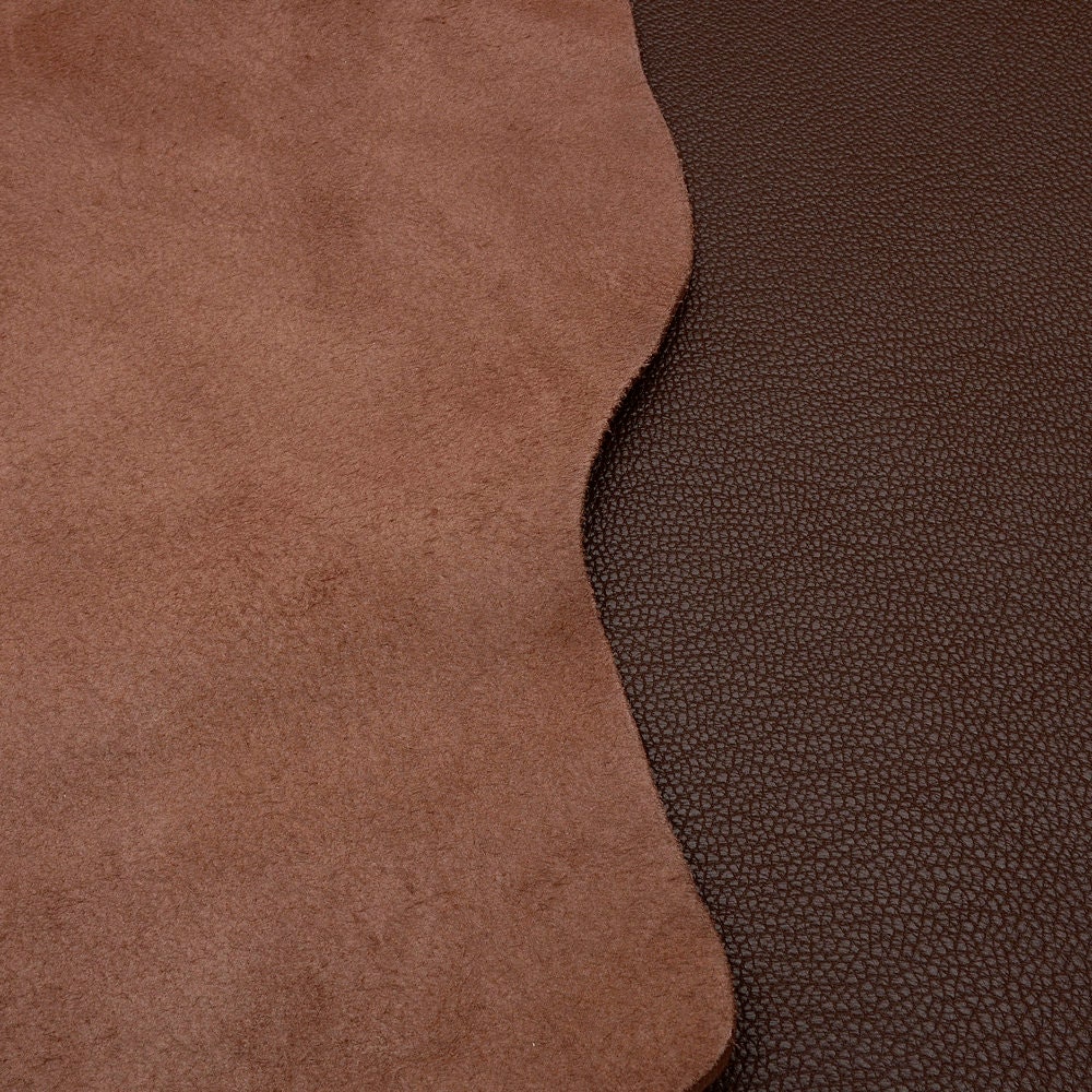 GOATSKIN Leather Dark Brown 45 sq ft Finished Goatskin Etsy