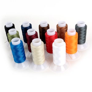 22 Colors 150D Waxed Polyester Thread,leather Sewing Thread, 1mm220m Leather  Craft Sewing Wax Thread Cord,polyester Flat Wax Thread -  Israel