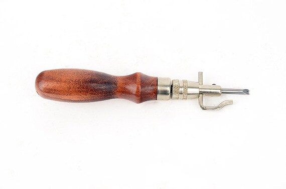 Stitching Groover Leather Craft Edge Groove Leather Carving Tool Adjustable New 