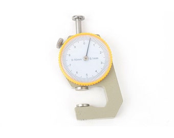 Round Thickness Gauge , Leather Max 10mm Thickness Gauge 0.1mm Precision, Leather craft tools MLT- P0000BPO