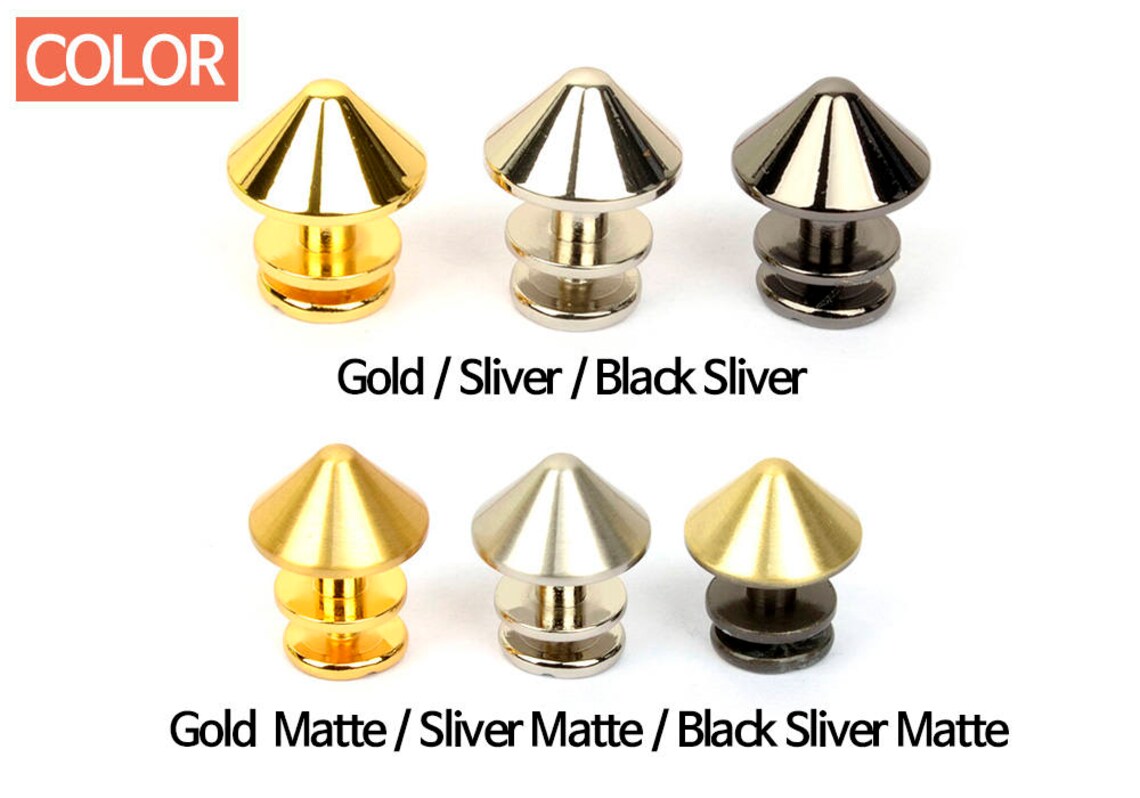 Cone Studs Rivets Ver.2 4ea 1set Fendi by the Way Bag Etsy