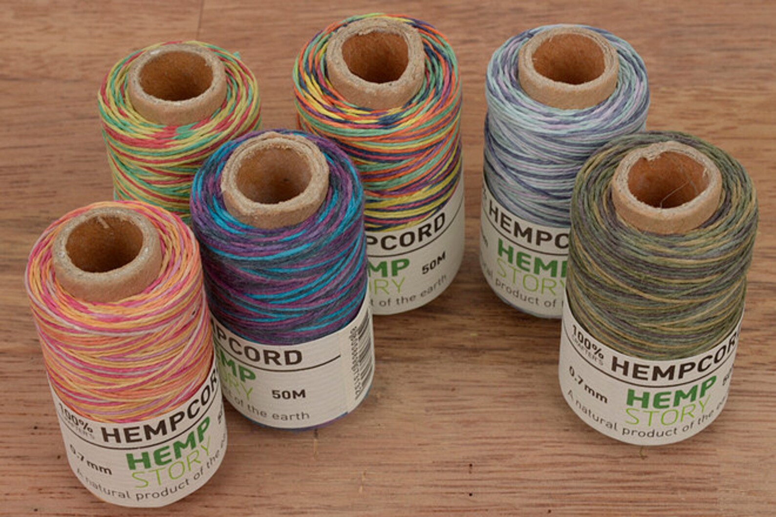 Hemp Cord 0.7mm Mixed waxed Twine Color High Quality Hemp Etsy