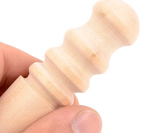 Handmade Wood Edge Slicker: Leather Craft Burnishing Tool