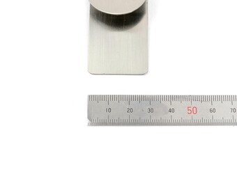 Steel Sun Visor Clip Car Interior Accessory, Silver Matte (60mm
