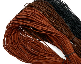 Antique Leather Cord, Round Genuine Leather, Bracelet Jewelry Supplies, 10m MLT- P0000CXZ