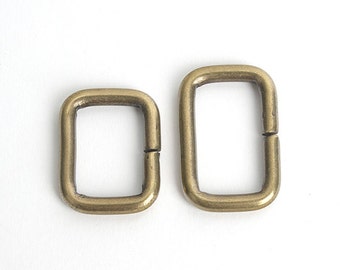 20/25mm Square Ring / Antique finish, A set of 2ea, Leather craft tools MLT-P0000BCQ