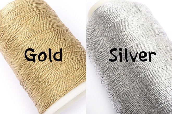 Grossy Metal Thread,high Quality Polyester Thread and Metal, Diameter 0 ...