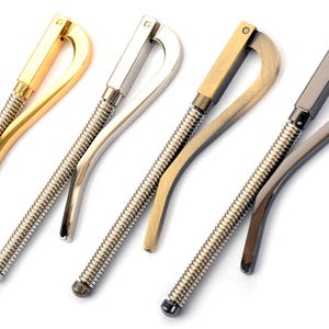 Frühling Geld Clip ver.2 (Squre Stil Kopf) / Zubehör für Clip Brieftasche / Länge - 83mm / DIY Clip Brieftasche, Leder Handwerk Werkzeuge MLT-P0000BWJ
