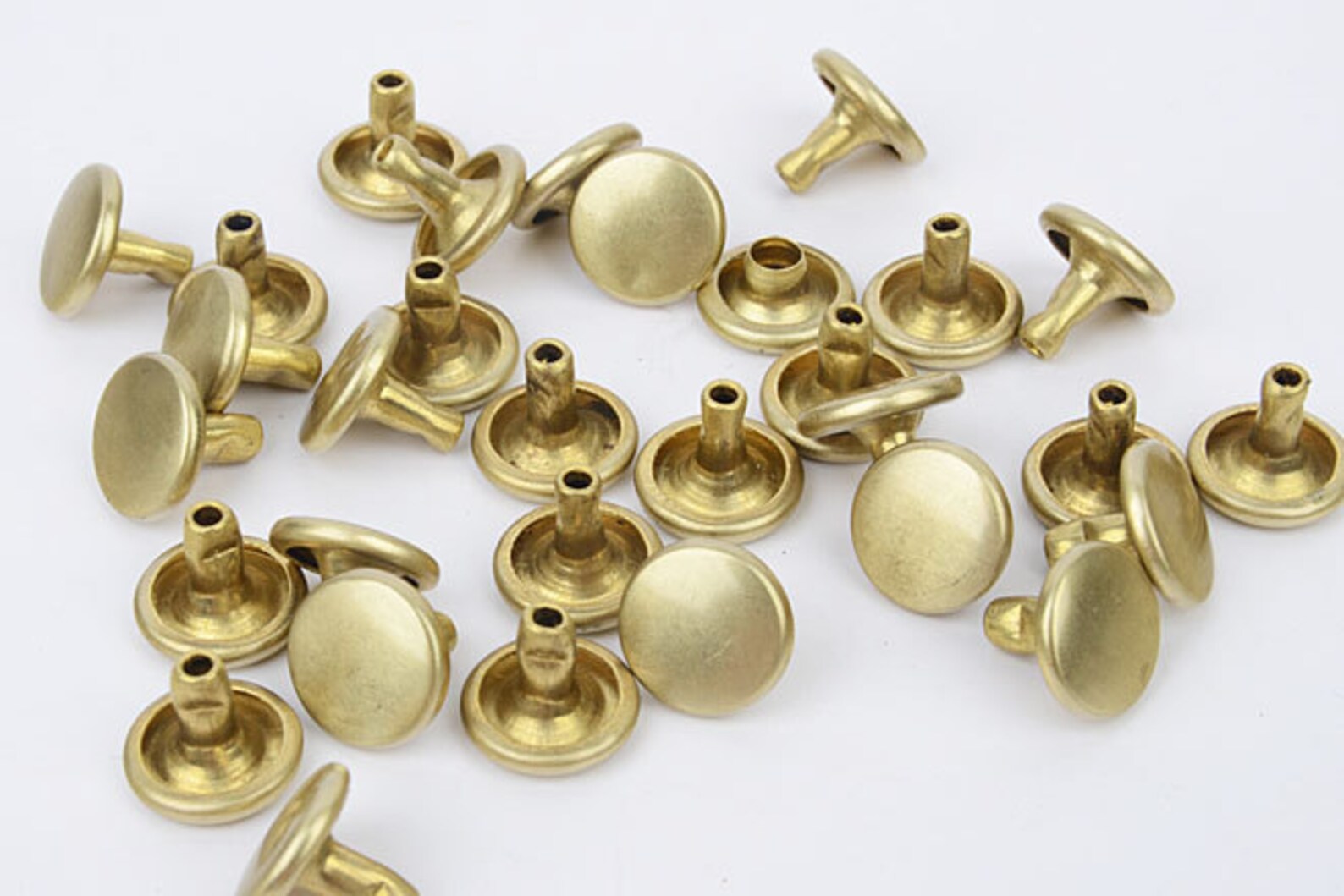 Double sided rivet 13mmdiameter 30set and brass metal Etsy