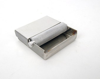 Rodillo compacto de acero para pintar con borde de cuero, herramienta para manualidades de cuero -MLT-P00000IO