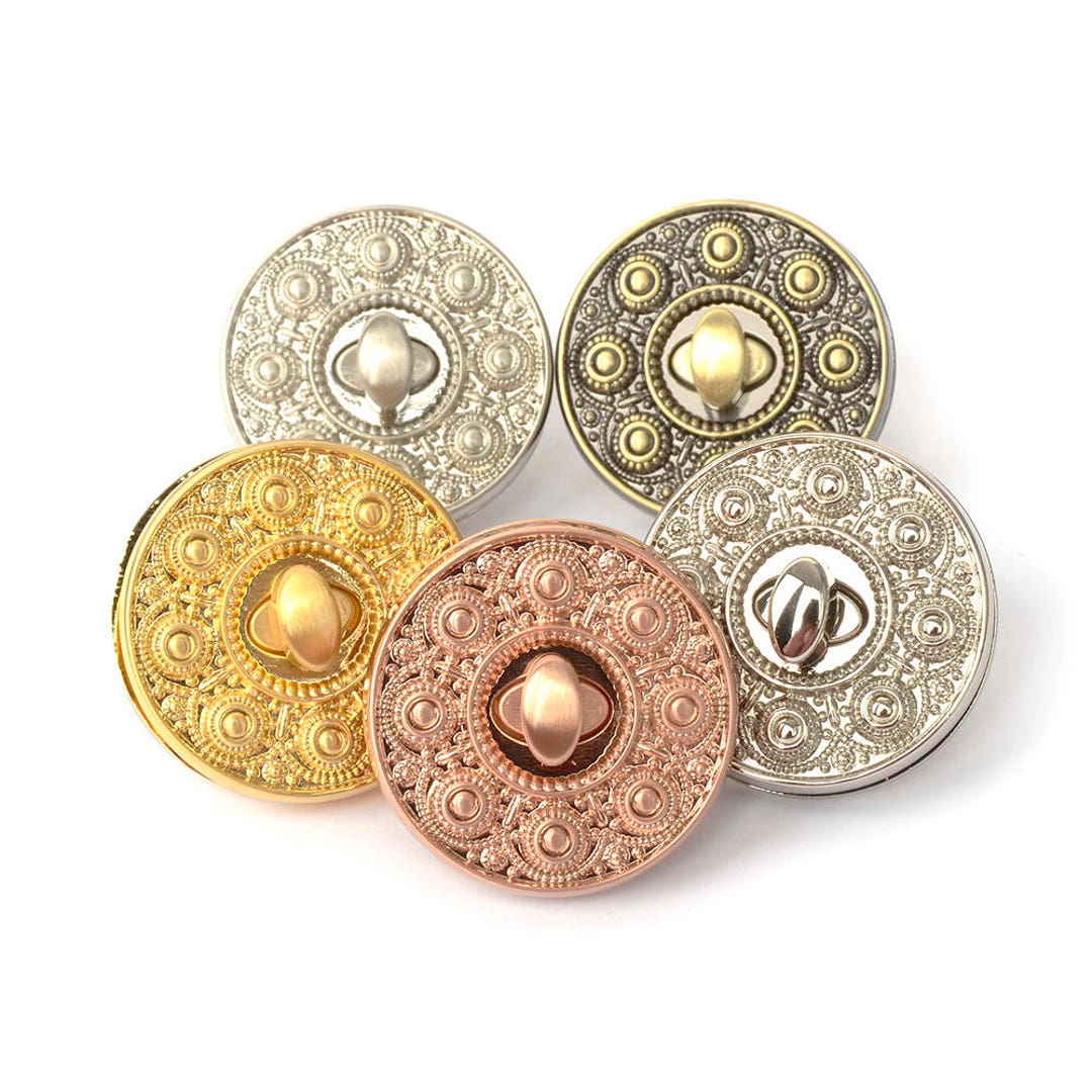 小物 rococo Rococo Round Twist Mini Lock Closure Turn Lock / Slide Lock