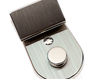 AMIET Key Lock: Swiss-Made Bag Buckle - Matte Silver (47mm)