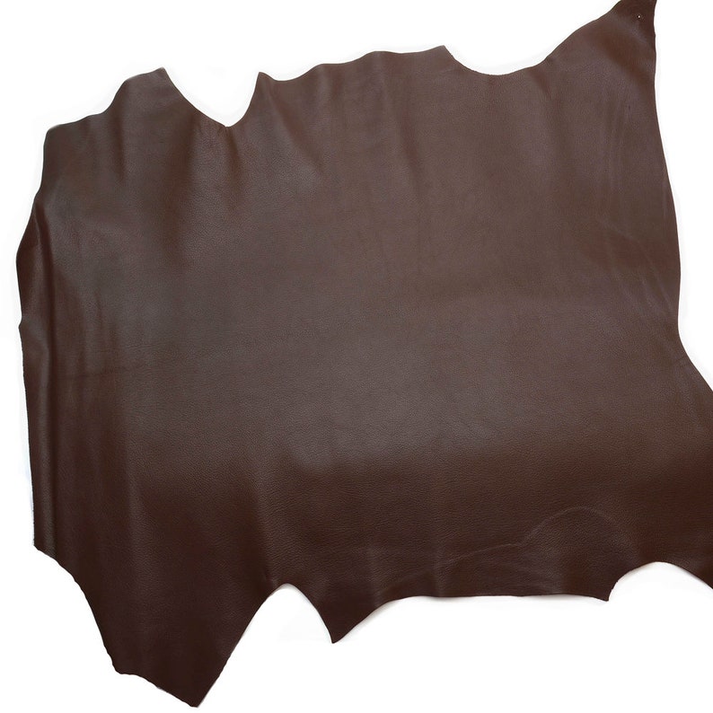 GOATSKIN Leather dark Brown 45 Sq Ft Finished Goatskin Etsy