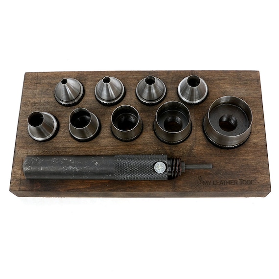 532mm Steel Hole Punch Set 9 Kinds Sizeleather Toolhole Etsy