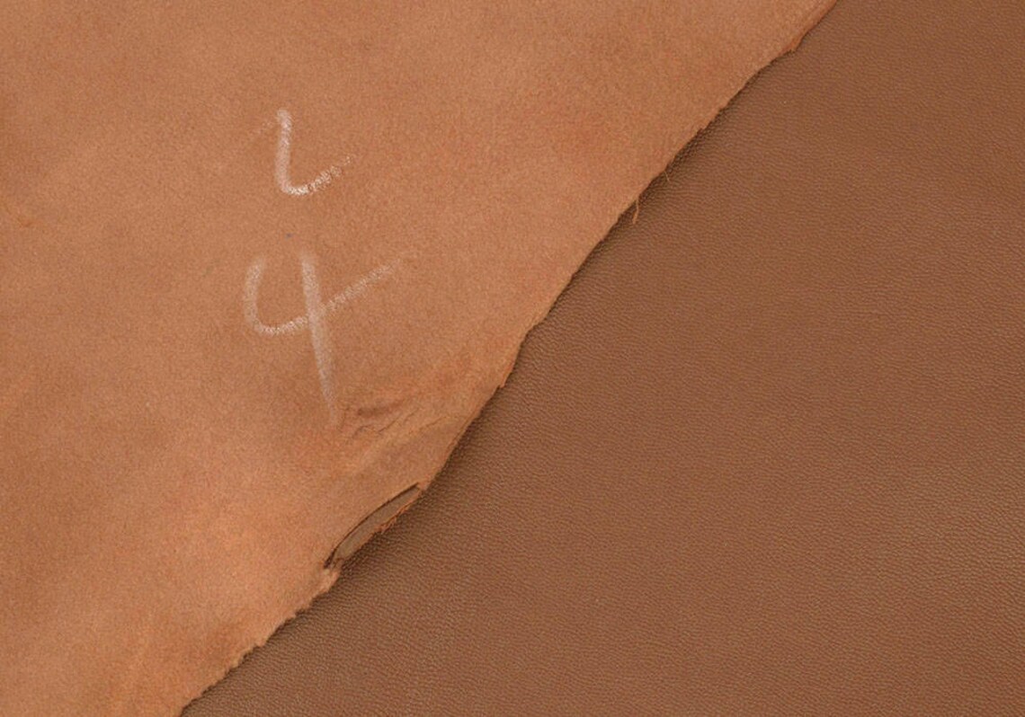 GOATSKIN Leather dark Tan 45 Sq Ft Finished Goatskin Etsy