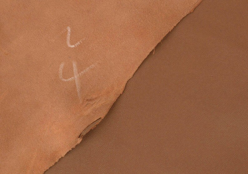 GOATSKIN Leather dark Tan 45 Sq Ft Finished Goatskin Etsy