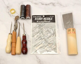 Leather Craft Beginner Tool Set - 9 Piece Essential Kit