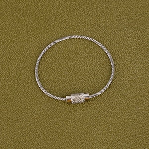 Wire Keyring ver. 1 - 15cm , 5ea -1set , Making Keyring,Leather craft tools MLT- P0000BQL