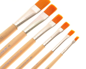 Acrylmalerei in Ölen Pinsel, kleine Bürste, Leder Handwerk Werkzeuge MLT-P0000CZB