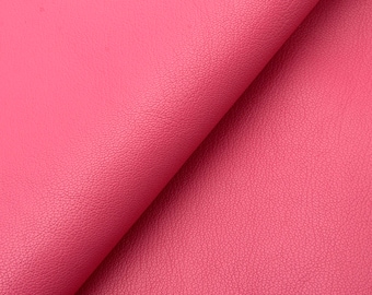 GOATSKIN Leather [Middle Pink] 4~5 sq ft, Finished Goatskin Leather (NOT Cutting size,4~5 sq ft overall)  Leather crafting MLT- P0000CYP