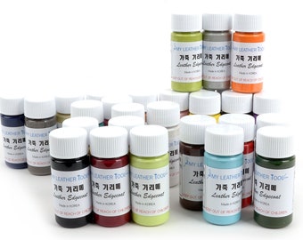 Edge Coat (30 Color Set)Leather edge paint Section Lacquers offers a pleasing finish to the edges,Leather craft tool-MLT-P00000NF