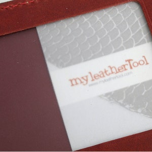 Card Case Making Card Inlay Film (transparant / doorschijnend) 10pcs, lederen ambachtelijk gereedschap MLT-P0000BCH