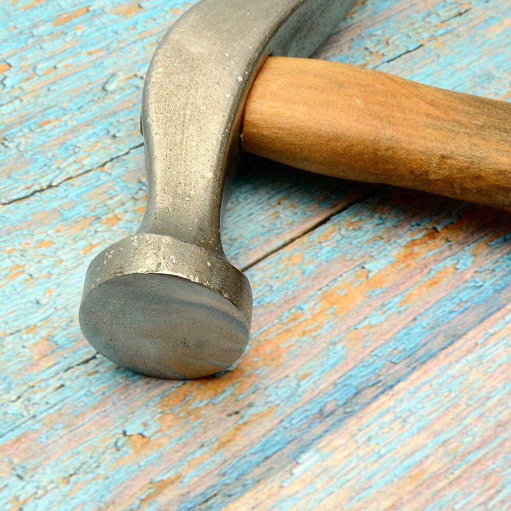 Martello Da Cuoio Artigianale In Legno E Nylon - Mazzuolo Per Lavorazione Pelle E Intaglio 385g
