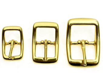 Solid Brass Round Buckle: Belt Straps, Bag Making (15~25mm)