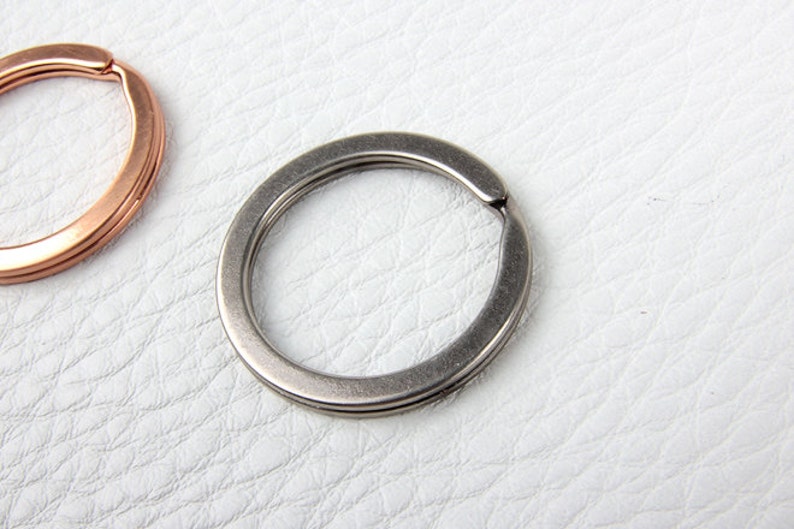 Basic Key Ring Ver.2( Matte Color), 5ea -1set , Making Keyring,leather ...