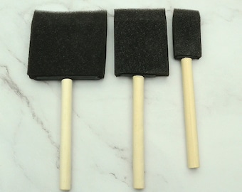 Formpinsel Holzgriff (3 Größen), Lederhaftpinsel, kleine Bürste, Lederwerkzeug MLT-P0000DCG