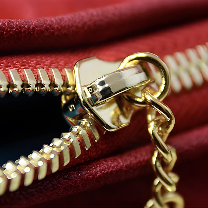 YKK Zipper Slider with Triangular Ring: Gold or Silver, Size 3/5 (10pcs) image 4