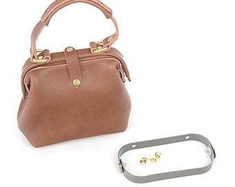 Mini Metal Dulles Bag Frame - Doctor Bag Style making leather craft P0000BAV