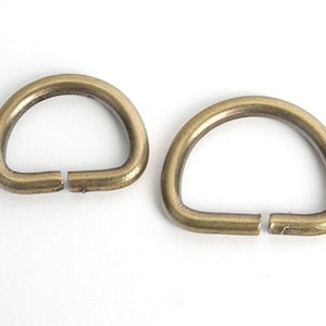 Solid Brass D-Ring for Bags Straps, 20/25mm(Inside Diameter) straps,Bag Making Suppliers, Leather craft tools MLT-P0000BCR
