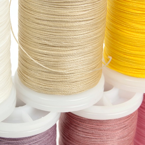 New 0.6mm Round Waxed Thread for Leather Craft Sewing Polyester