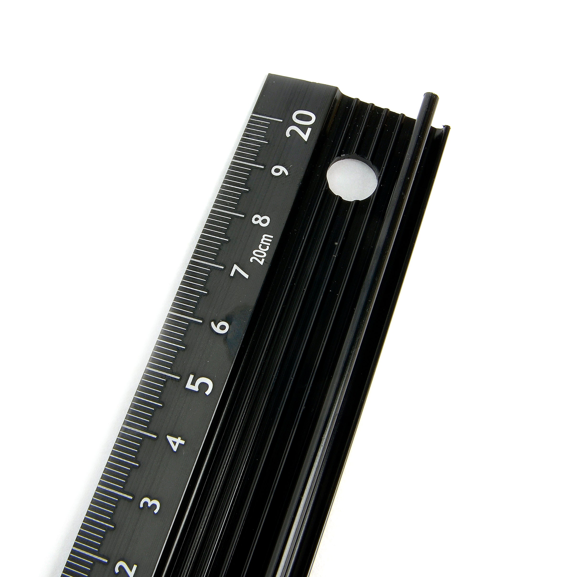 Safety Cutting Ruler: Black Aluminum Leather Craft Tool (20/30/45cm) - Etsy