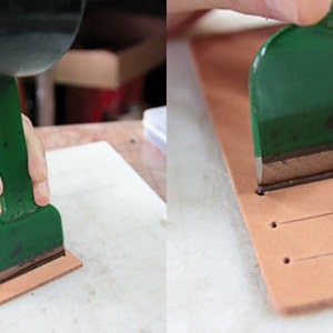 Platte brede Punch, Cutter voor lederen ambachten-platte brede stoten voor leathercraft voor professionele (zelf geproduceerde)-MLT-P00000NK