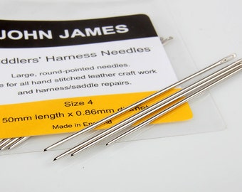 Saddlers needles Aiguilles Selliers, Leather Hand Sewing Needles, JOHN JAMES Leather craft tools MLT-P00000MU