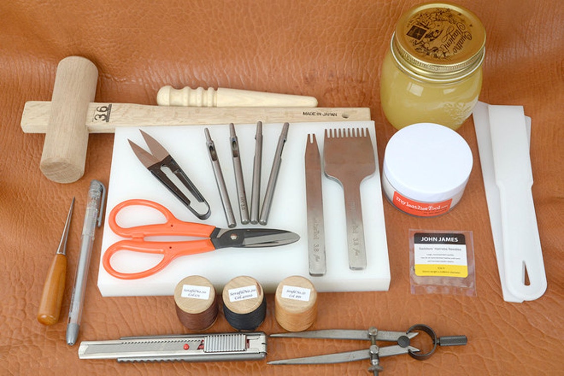 Basic Leather Craft Tools Set for Leather Craft free Etsy