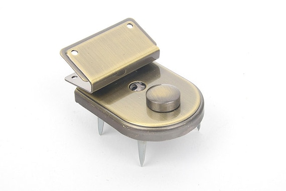 Slim Round Lock ver.1 No.5 Flip Locks For Bags,Purse Flip Locks,have key clasp hardware,suitcase buckle,Bag Making Suppliers MLT-P0000BMI