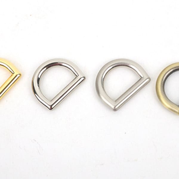 15/20mm Classic D-Ring (Metal) Inside Diameter, D-Ring,color: Gold,Silver,Antique Flat MLT-P0000BHM
