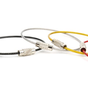 Wire Keyring ver. 2 - 15cm , 5ea -1set , Making Keyring,Leather craft tools MLT- P0000BTI