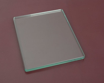 Leather Burnishing Glass Tool: Leather Craft Finishing, 100x120mm