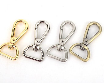 Modern Swivel Clips (Short ver.)-15/20mm(0.59/0.79") Plated Metal, Leather craft tools, for 15/20mm straps,Bag Making Suppliers MLT-P0000BHN