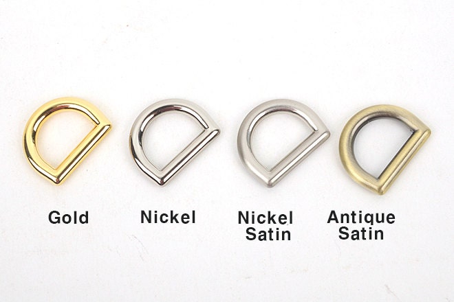 15/20mm Classic D-ring (metal) Inside Diameter, D-ring,color: Gold ...
