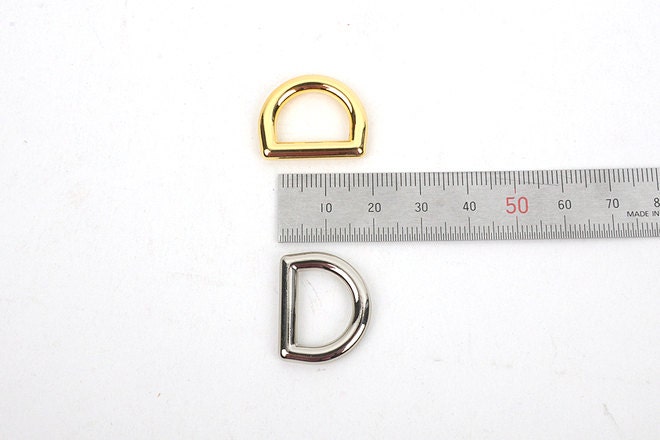 15/20mm Classic D-ring (metal) Inside Diameter, D-ring,color: Gold ...
